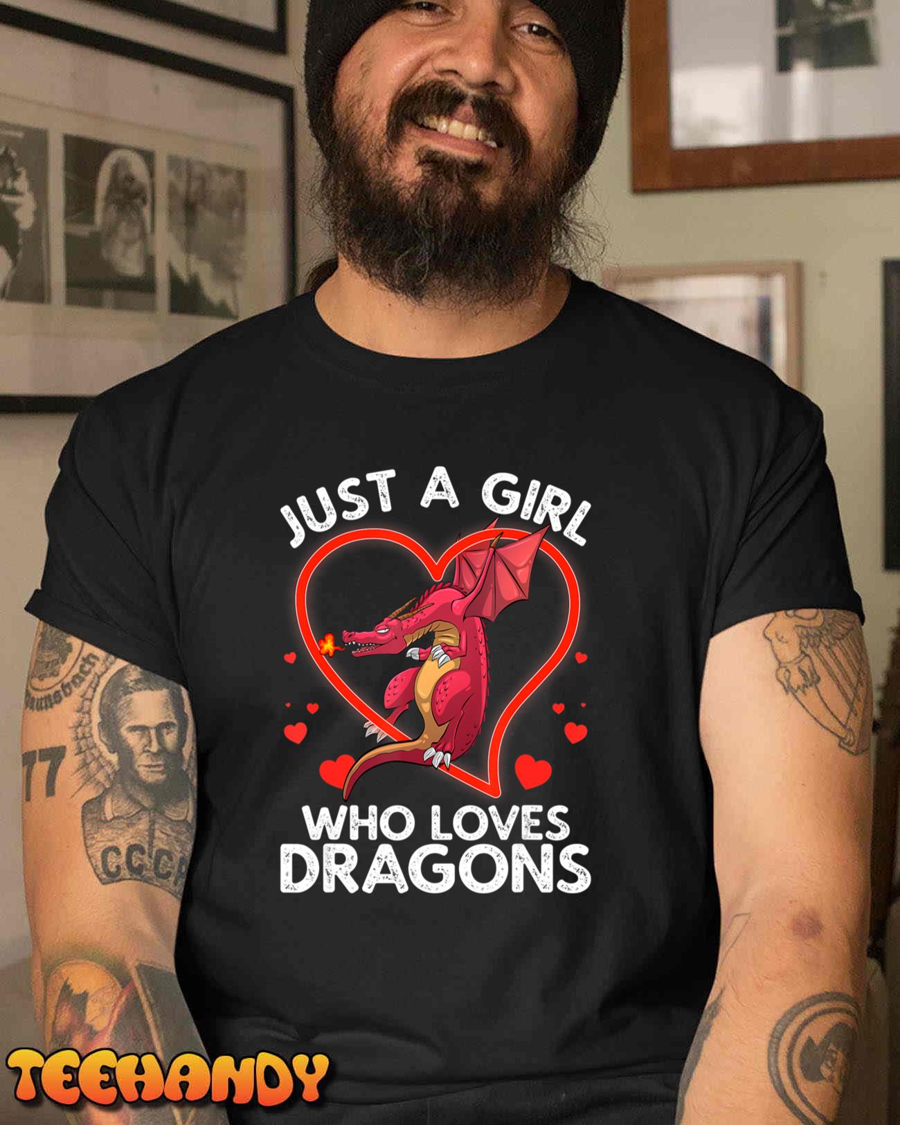 Cool Dragon For Women Girls Dragons Mythical Dragon Lovers T-Shirt