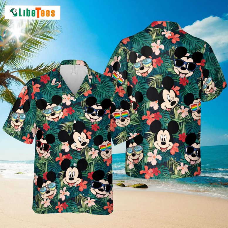 Cool Mickey Mouse Tropical Hawaiian Shirt, Mickey Hawaiian Shirt