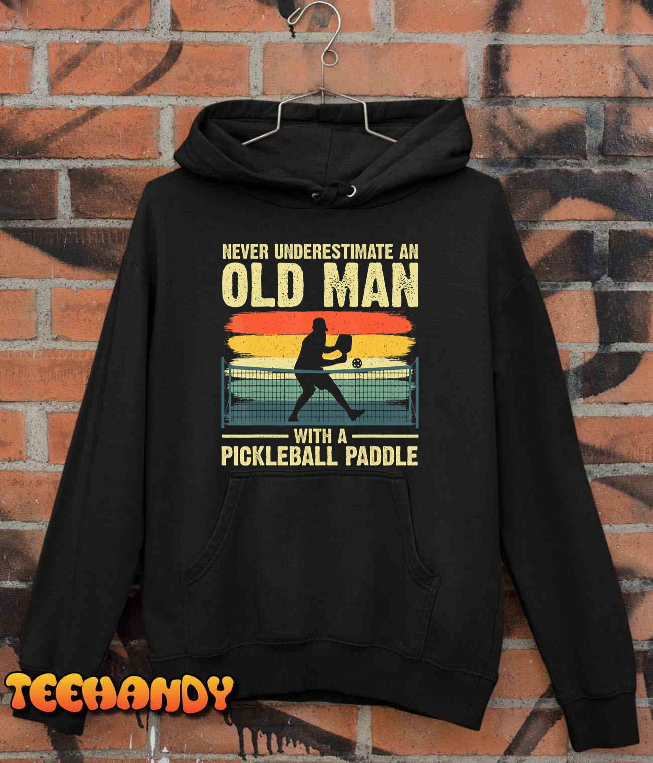 Cool Pickleball Design For Men Grandpa Pickleball Player T-Shirt