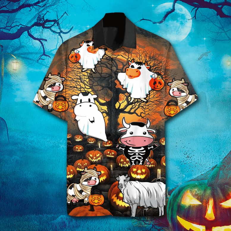 Cow Halloween Hawaiian Shirt