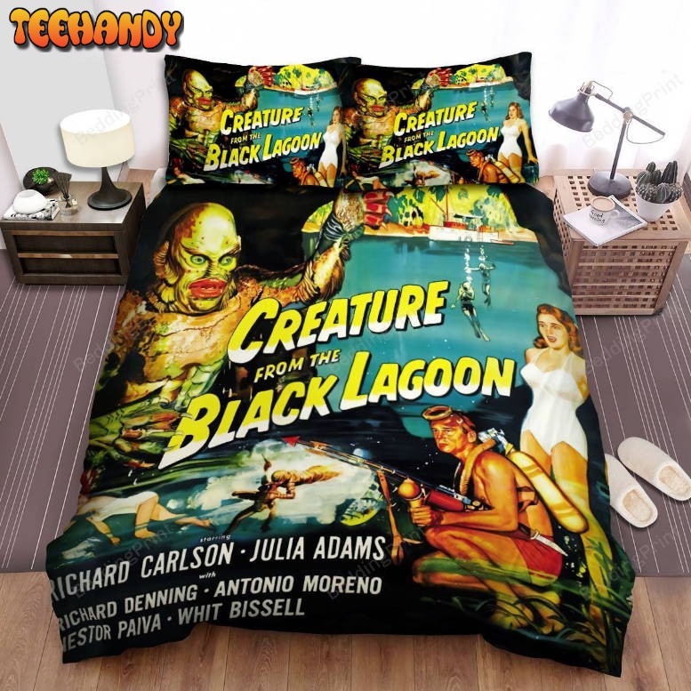 Creature From The Black Lagoon Movie Poster 1 Bedding Sets