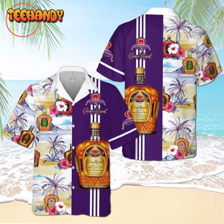 Crown Royal Beach Flower Hawaiian Shirt