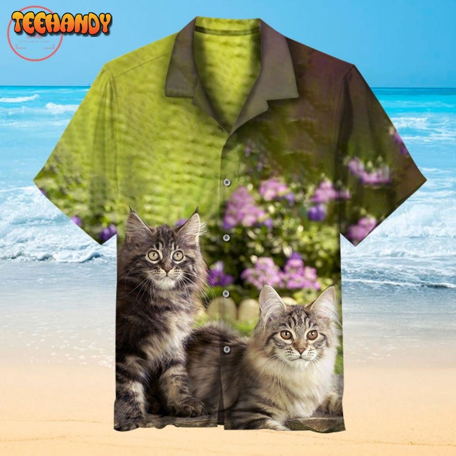 Cute Kitten Hawaiian shirt