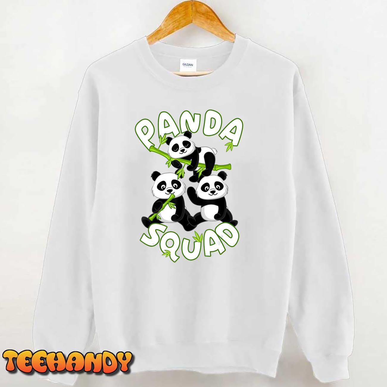 Cute Panda Family Graphic – Panda Squad T-Shirt