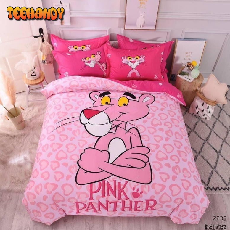 Cute Pink Panther Bedding Set