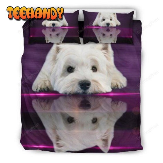 Cute West Highland White Terrier Westie Dog 3d Bedding Set