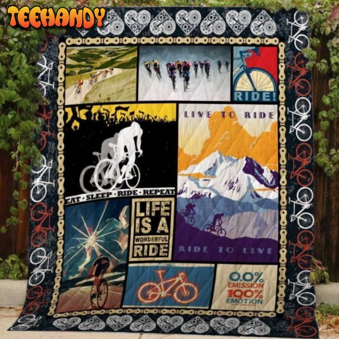 Cycling Is My Life 3D Customized Quilt Blanket