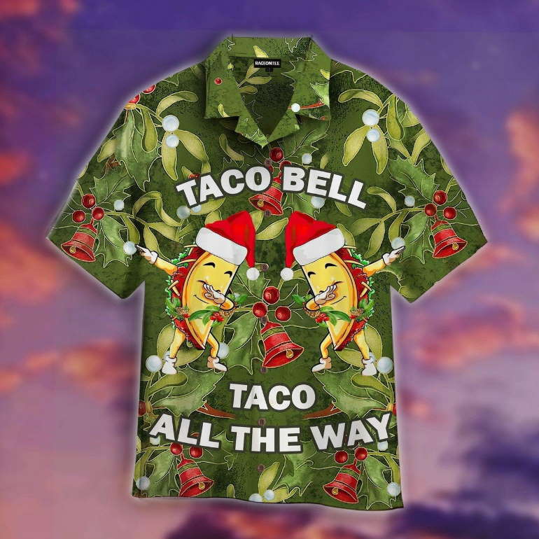 Dabbing Taco Bell Christmas Hawaiian Shirt