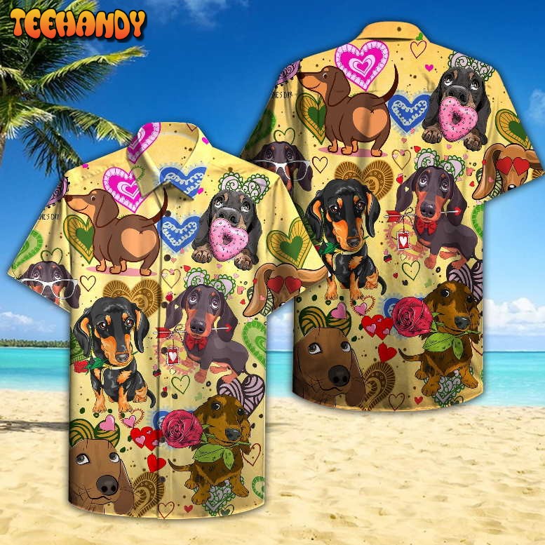 Dachshund Dog Hawaiian Shirt