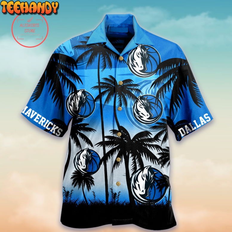 Dallas Mavericks Palm Hawaiian Shirt