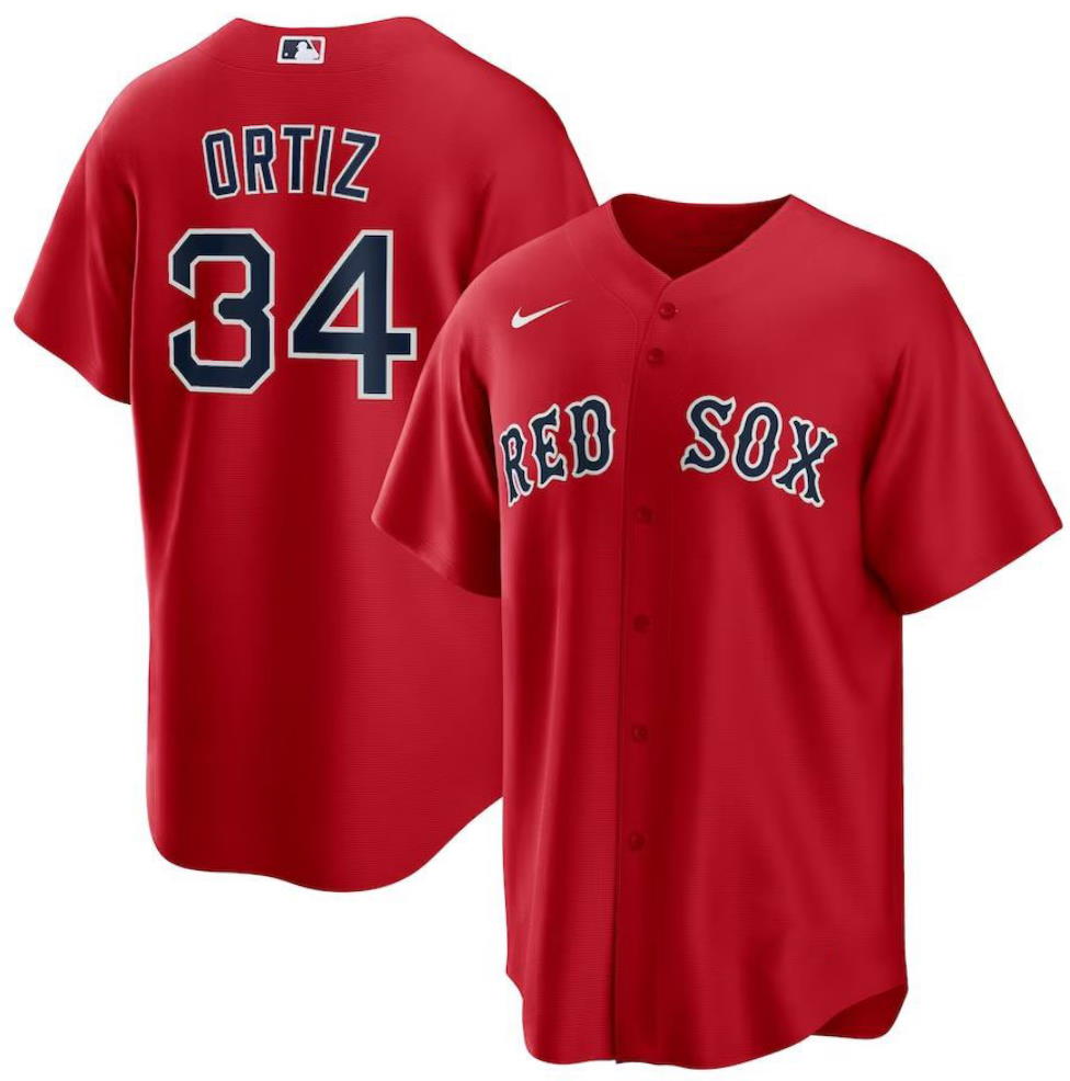 David Ortiz Boston Red Sox Alternate Replica Player Red Jersey