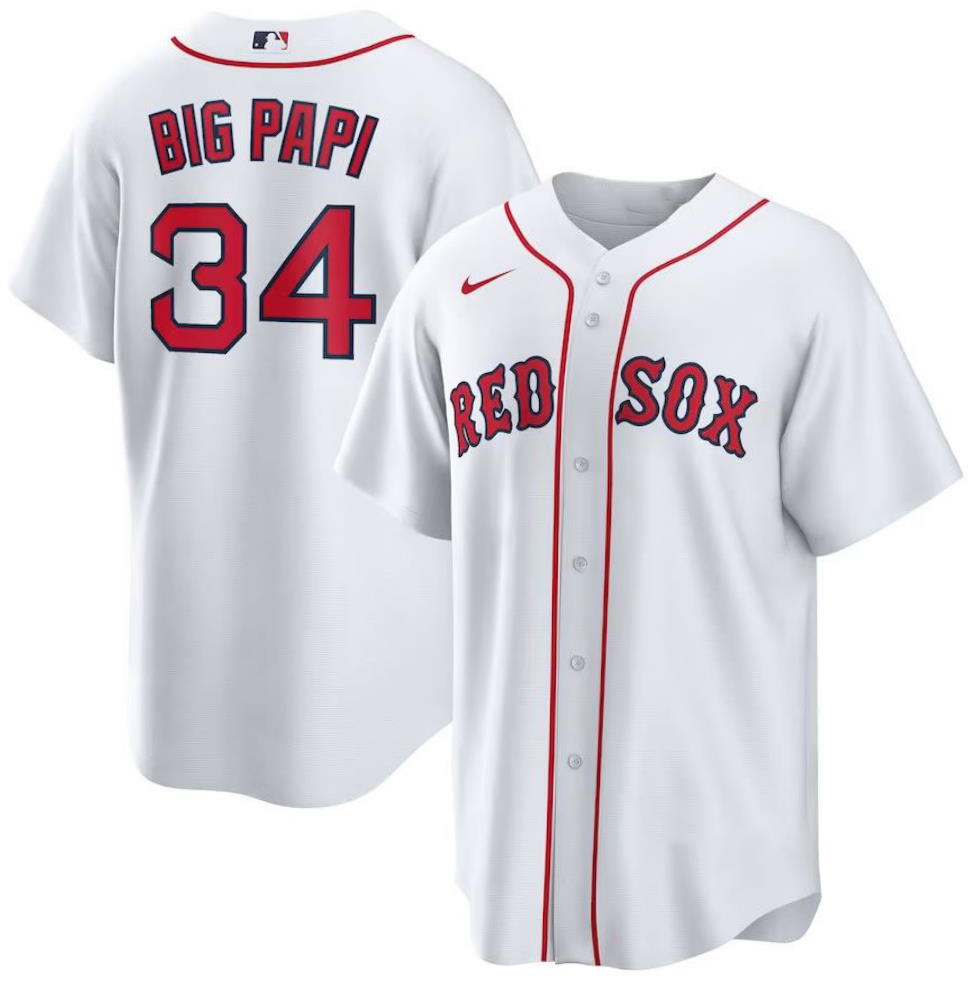 David Ortiz Boston Red Sox Big Papi Replica White Jersey