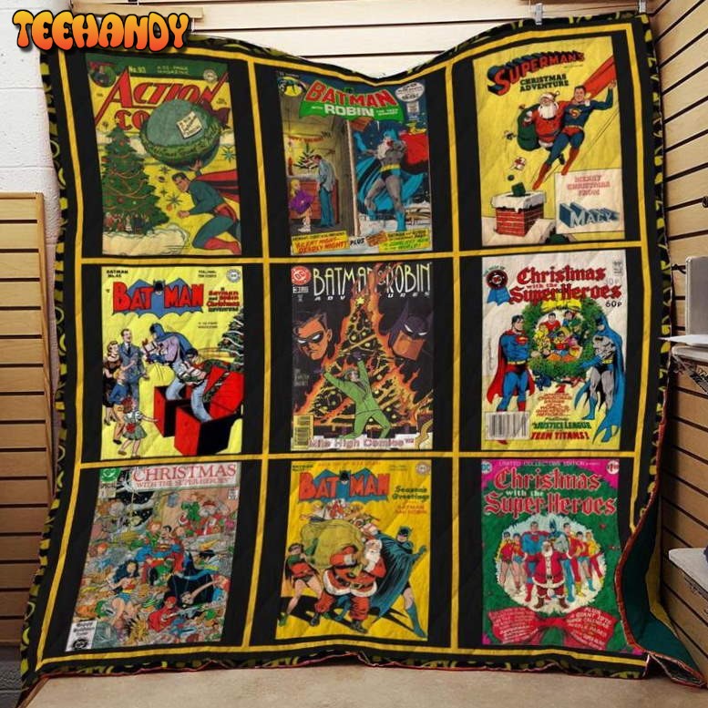 Dc Comics Xmas 3D Customized Quilt Blanket