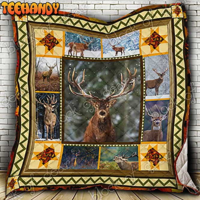 Deer Is My Spirit Animal 3D Quilt Blanket