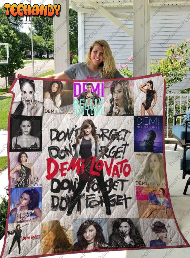 Demi Lovato Albums For Fans Version 3D Quilt Blanket