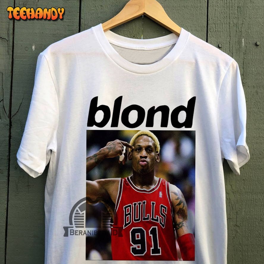 Dennis Rodman Bulls Blonde Cover Art Unisex T Shirt