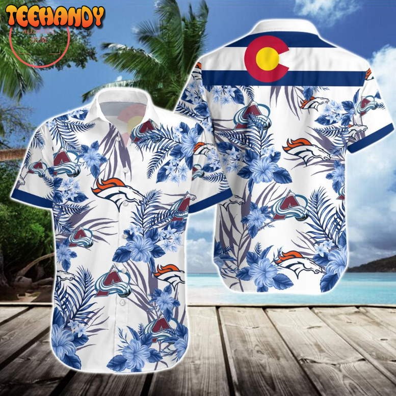 Denver Broncos Colorado Avalanche Hawaiian Shirt