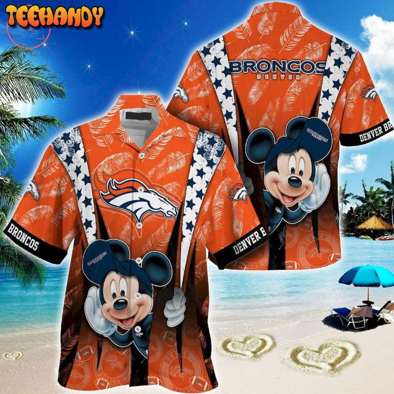 Denver Broncos Mickey Mouse Hawaiian Shirt