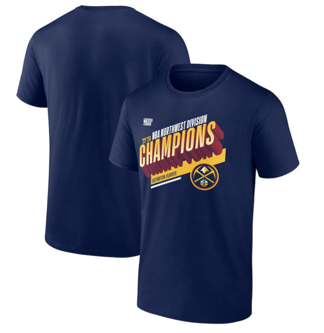 Denver Nuggets 2023 Northwest Division Champions Locker Room T-Shirt