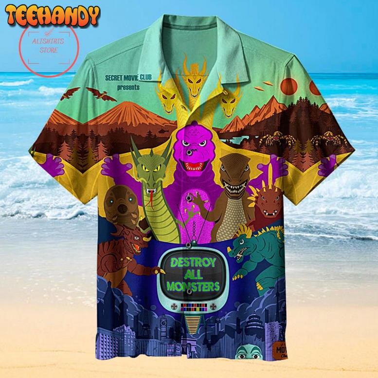 Destroy All Monsters Hawaiian Shirt