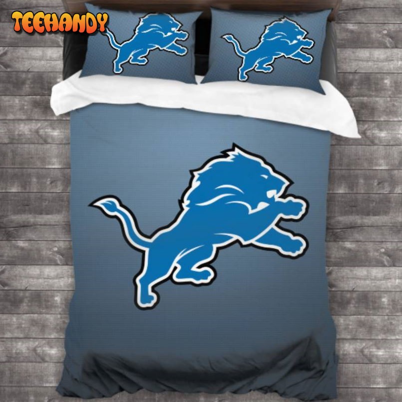 Detroit Lions Logo Bedding Set