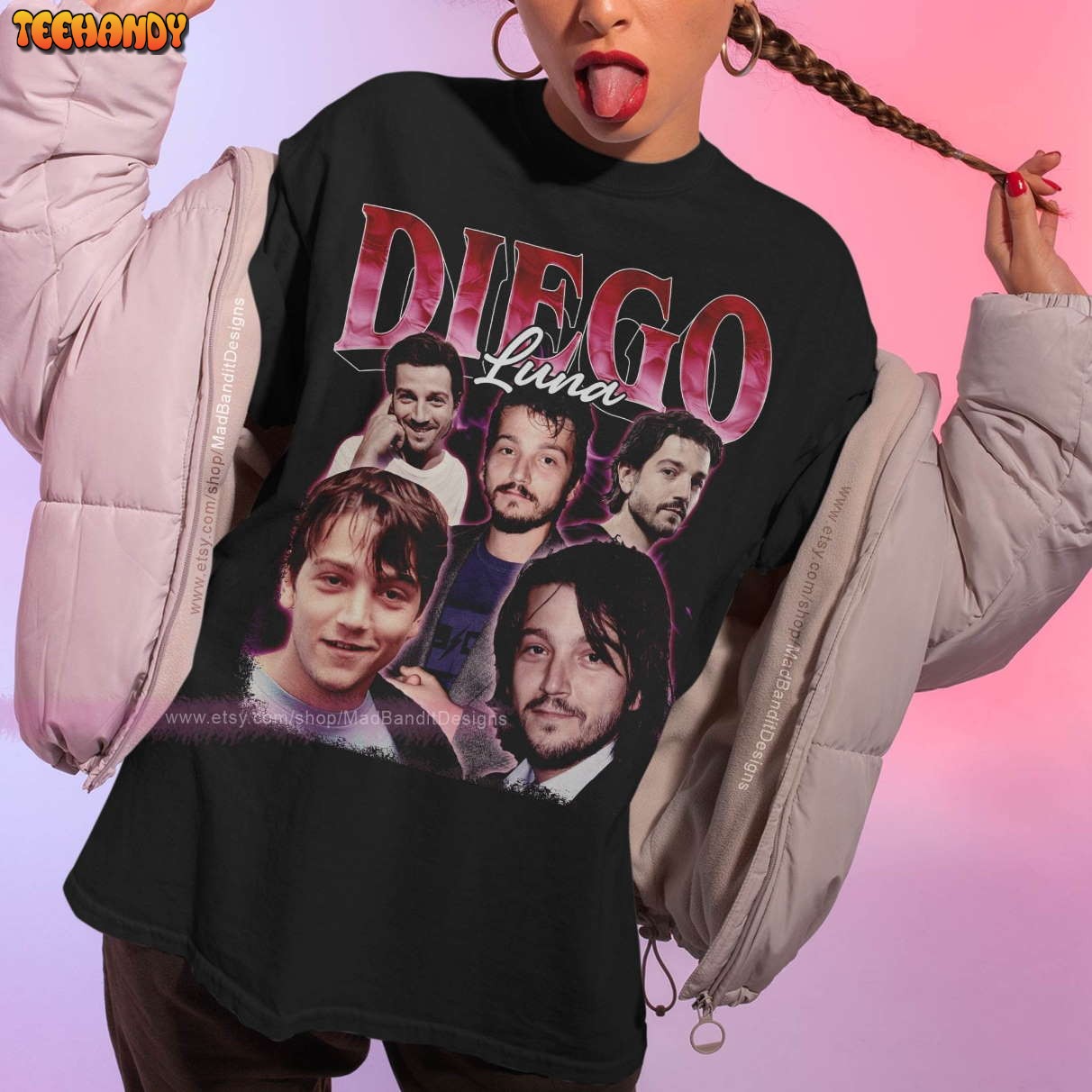 Diego Luna Shirt Cool Retro Rock Poster T Shirt