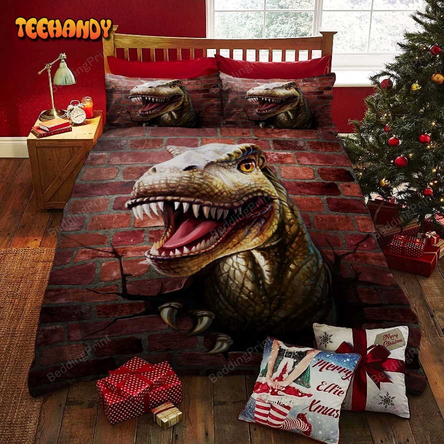 Dinosaur Bed Sheets Spread Duvet Cover Bedding Set