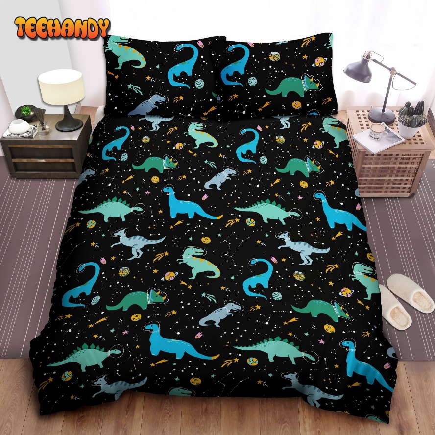 Dinosaur Outa Space Duvet Cover Bedding Set