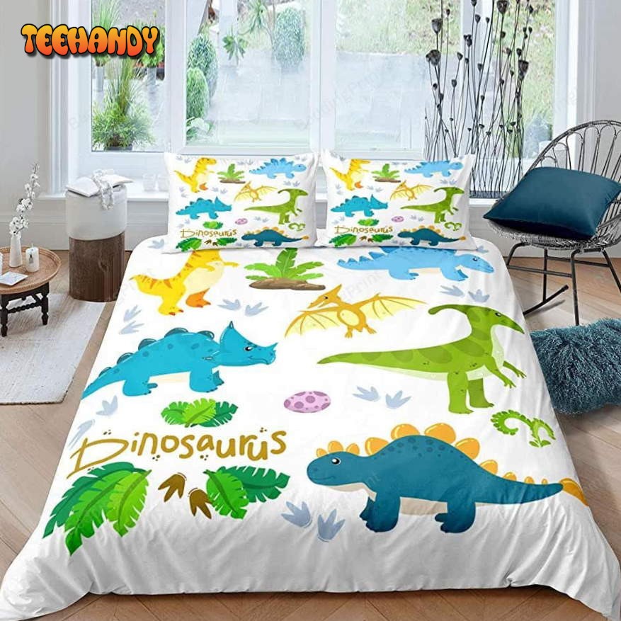 Dinosaur Pattern Dinosaurus Duvet Cover Bedding Set