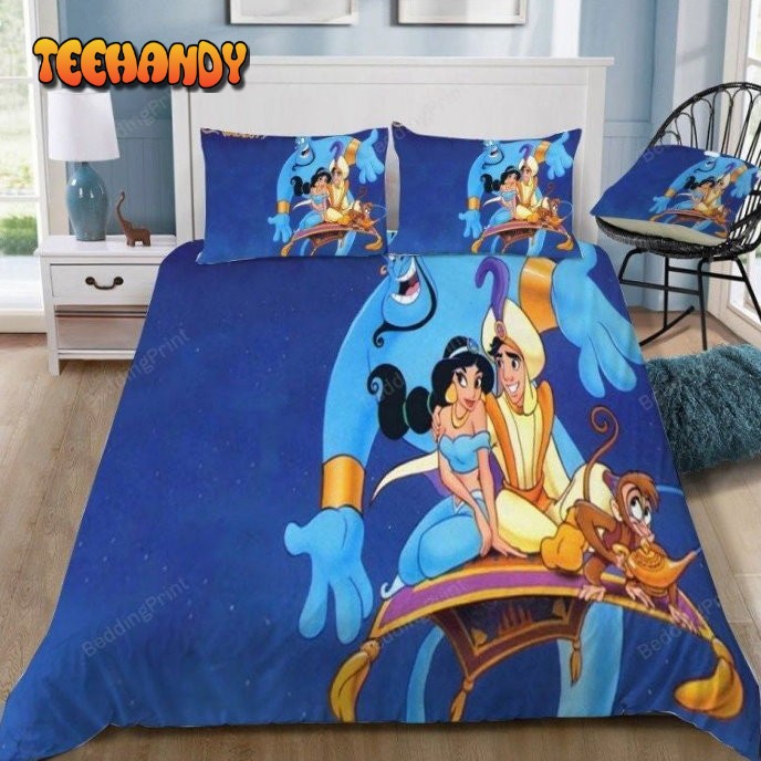 Disney Aladdin And Jasmine Duvet Cover Bedding Set