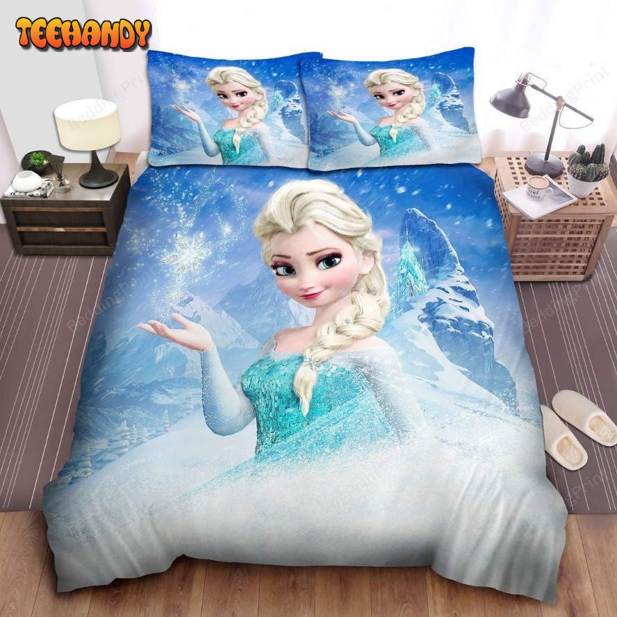 Disney Frozen Elsa Making A Snowflake With Her Magic Bedding Set