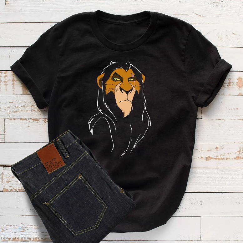 Disney The Lion King Scar Face Shirt Vintage Disneyland Vacation Shirt