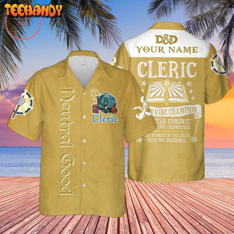 DnD Neutral Good Cleric Custom Hawaiian Shirt