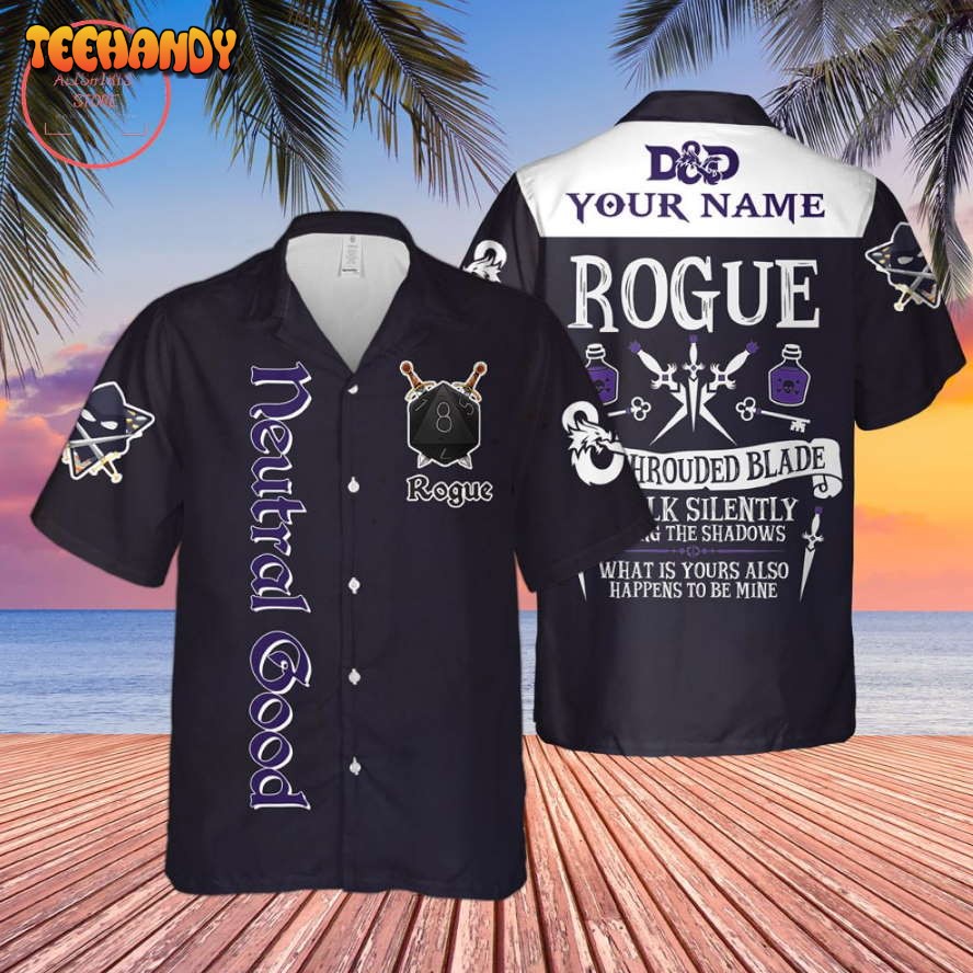 DnD Neutral Good Rogue Custom Hawaiian Shirt