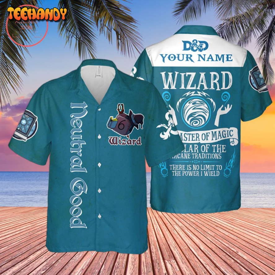 DnD Neutral Good Wizard Custom Hawaiian Shirt