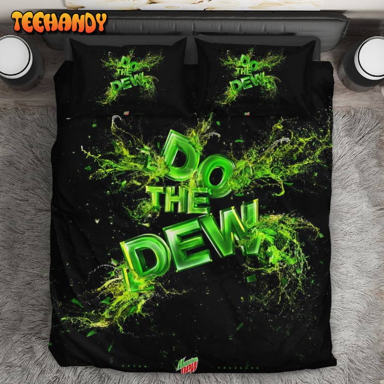 Do The Dew Code Red Mountain Dew All Day Bedding Set