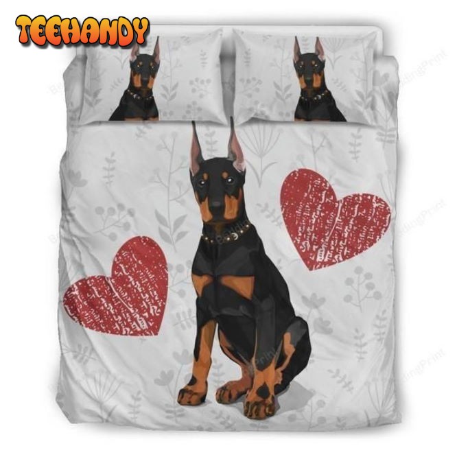 Doberman Dog I Love Dobermans Bedding Set