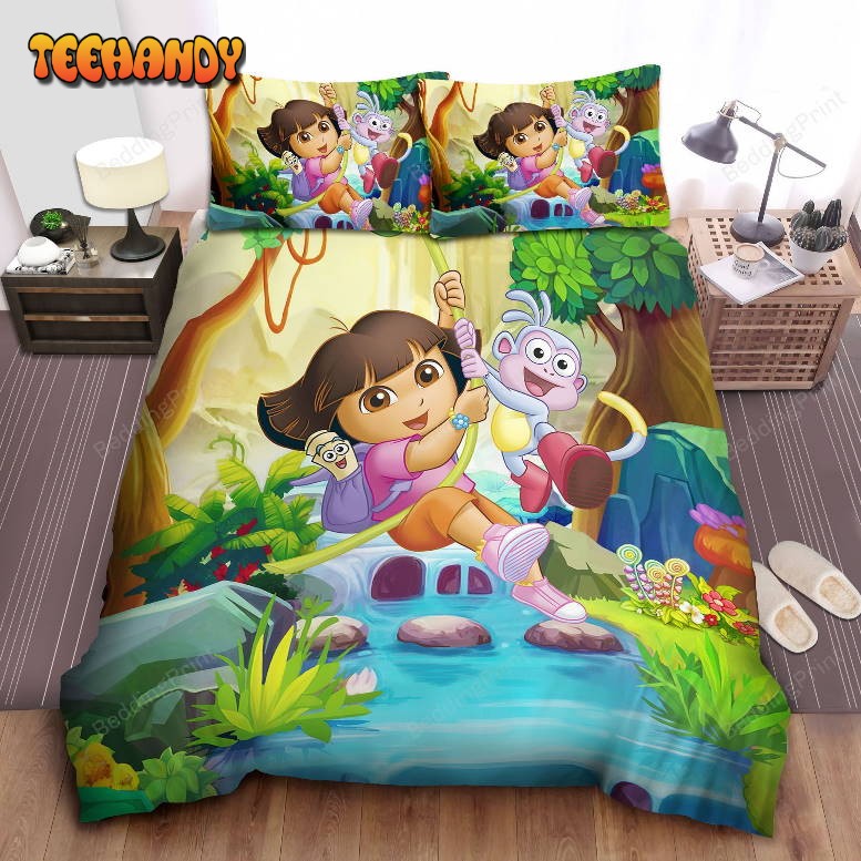 Dora The Explorer Duvet Cover Bedding Set