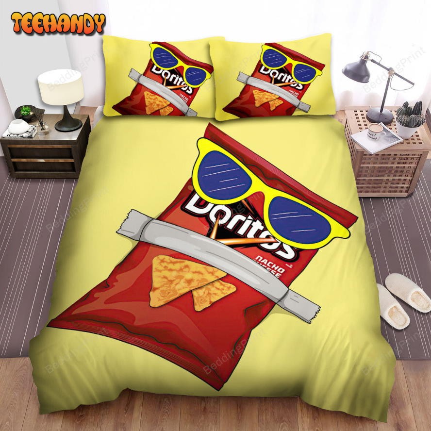 Doritos Nacho Cheese With Sunglasses Bedding Sets