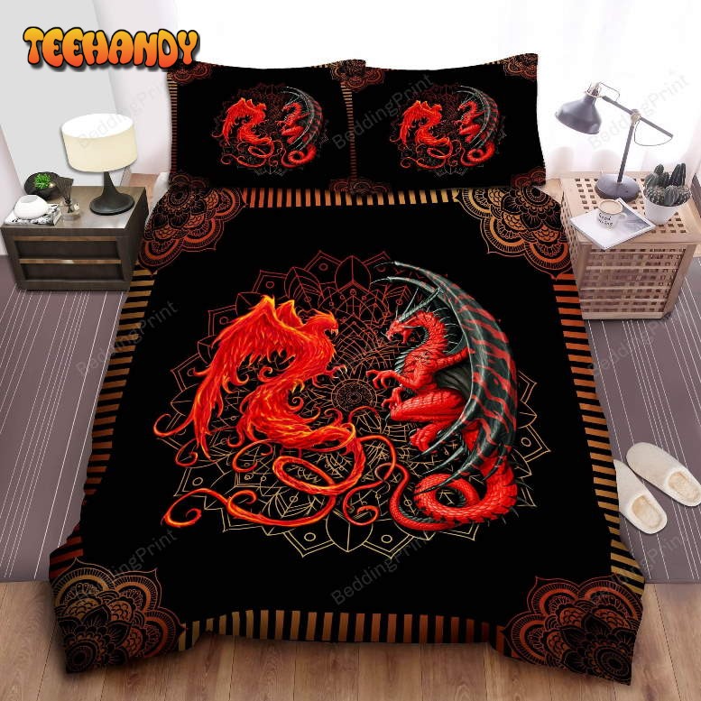 Dragon And Hoenix Bedding Set