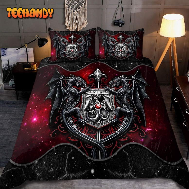 Dragon Armor Duvet Cover Bedding Set