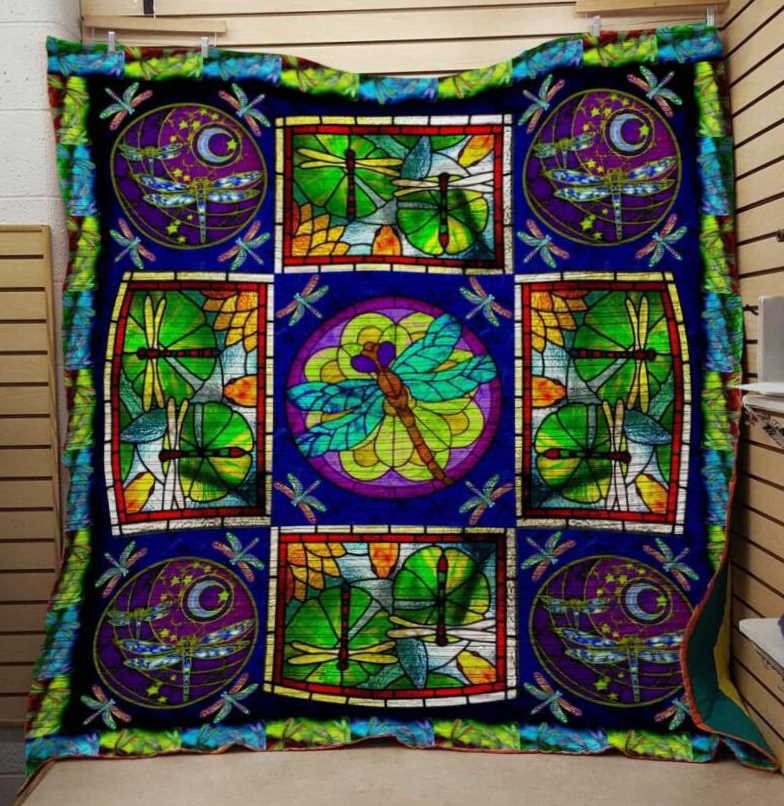 Dragonfly Color Of Life Christmas Gift 3D Quilt Blanket