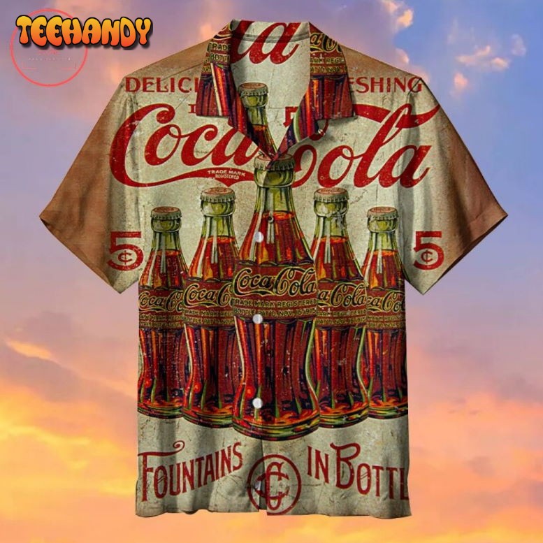 Drink Coca Cola Old Time Hawaiian Shirt