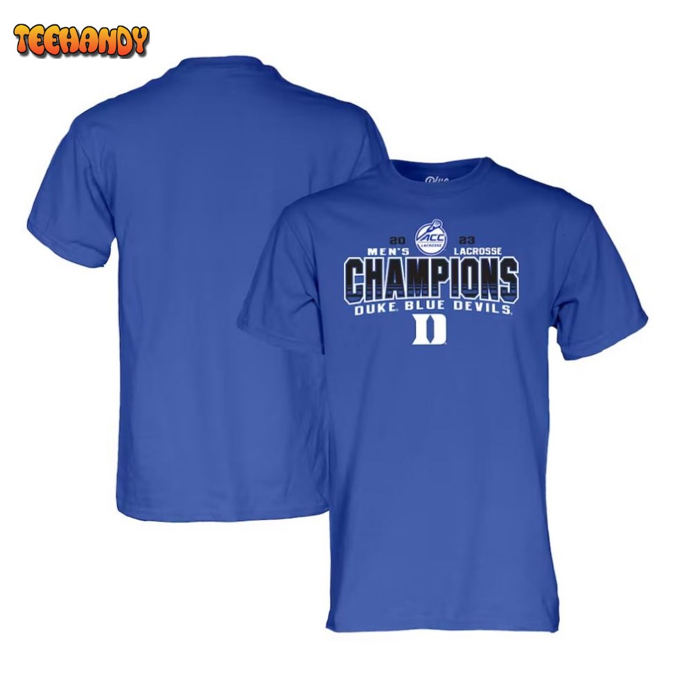 Duke Blue Devils 2023 ACC Men’s Lacrosse Regular Season Champions T-Shirt