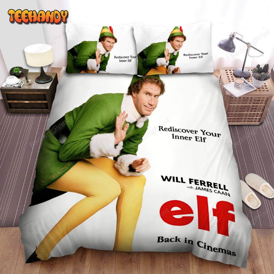 Elf 2003 Movie Discover Your Inner Elf Duvet Cover Bedding Set