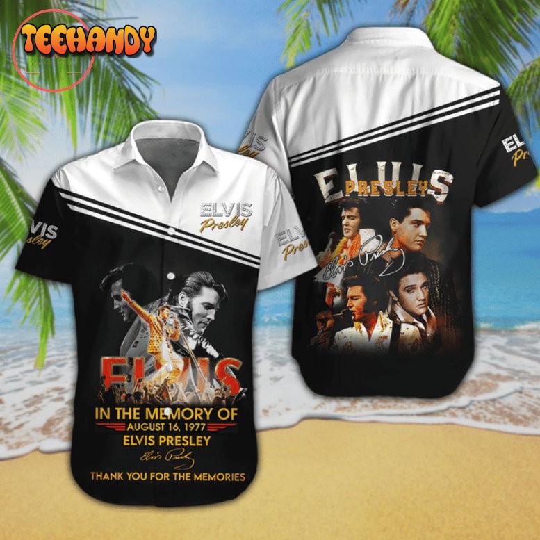 Elvis Presley Thank You For The Memories Hawaiian Shirt