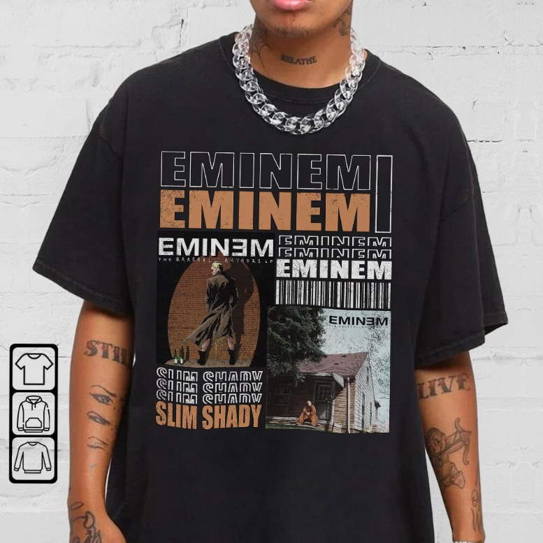 Eminem The Marshall Mathers LP Shirt, Slim Shady Style Hip Hop 90s Unisex T-Shirt