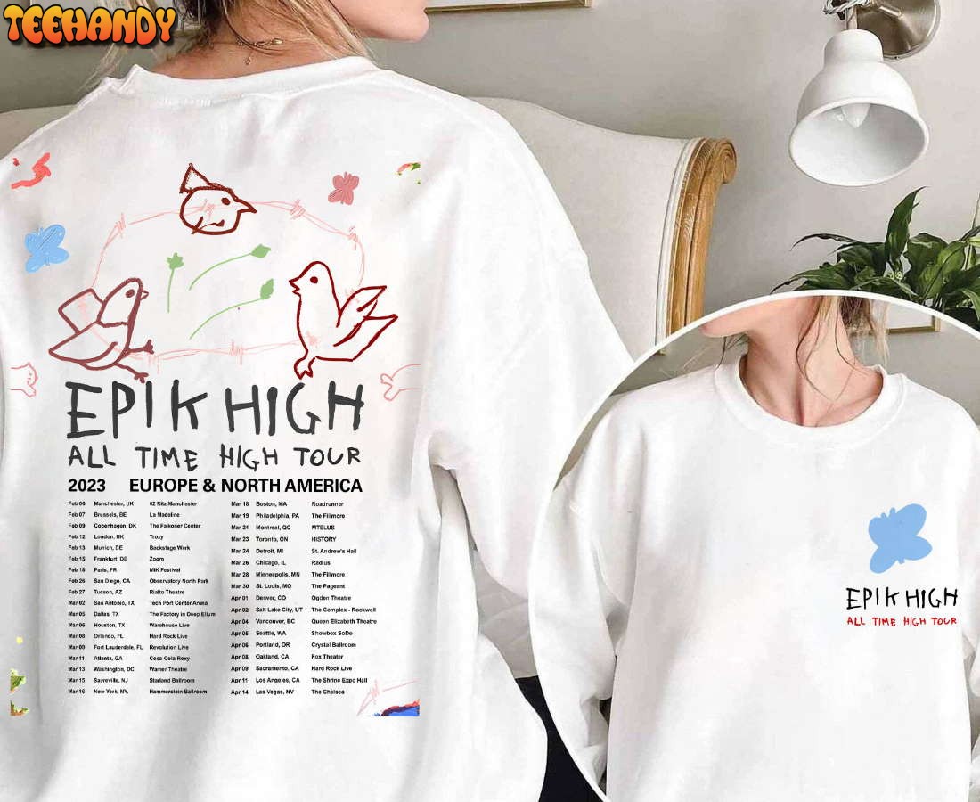 Epik High 2023 Tour 2SIDES Shirt, All Time High' tour 2023 Kpop Shirt