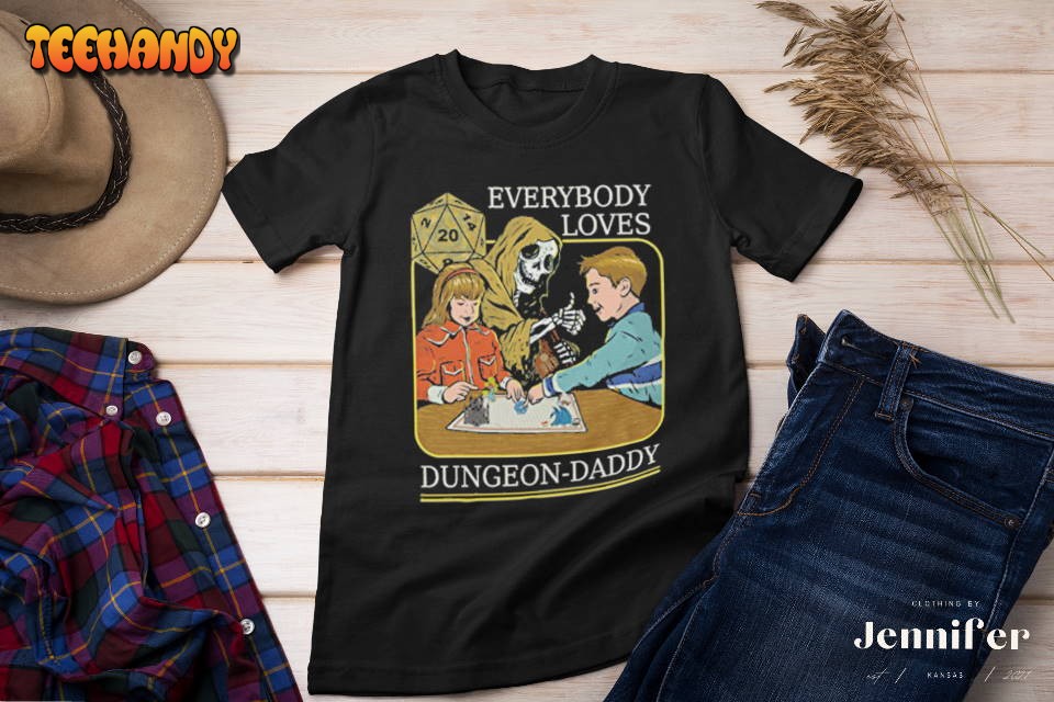 Everybody Loves Dungeon-Daddy T-Shirt, Roleplaying Dice Shirt