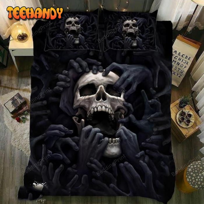 Evil Hand Skull Bedding Set